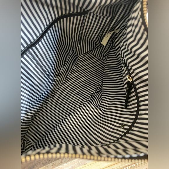 KATE SPADE black white edge hobo shoulder bag - Picture 9 of 9